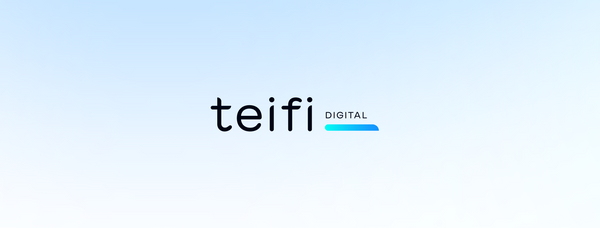 Teifi Digital wordmark on a pale blue gradient